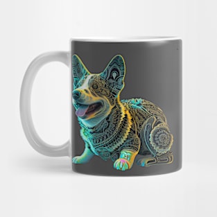 cybernetic corgi Mug